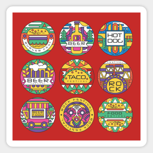 food festival logo Magnet